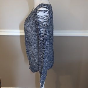 IRO Yana shredded sleeve sweater